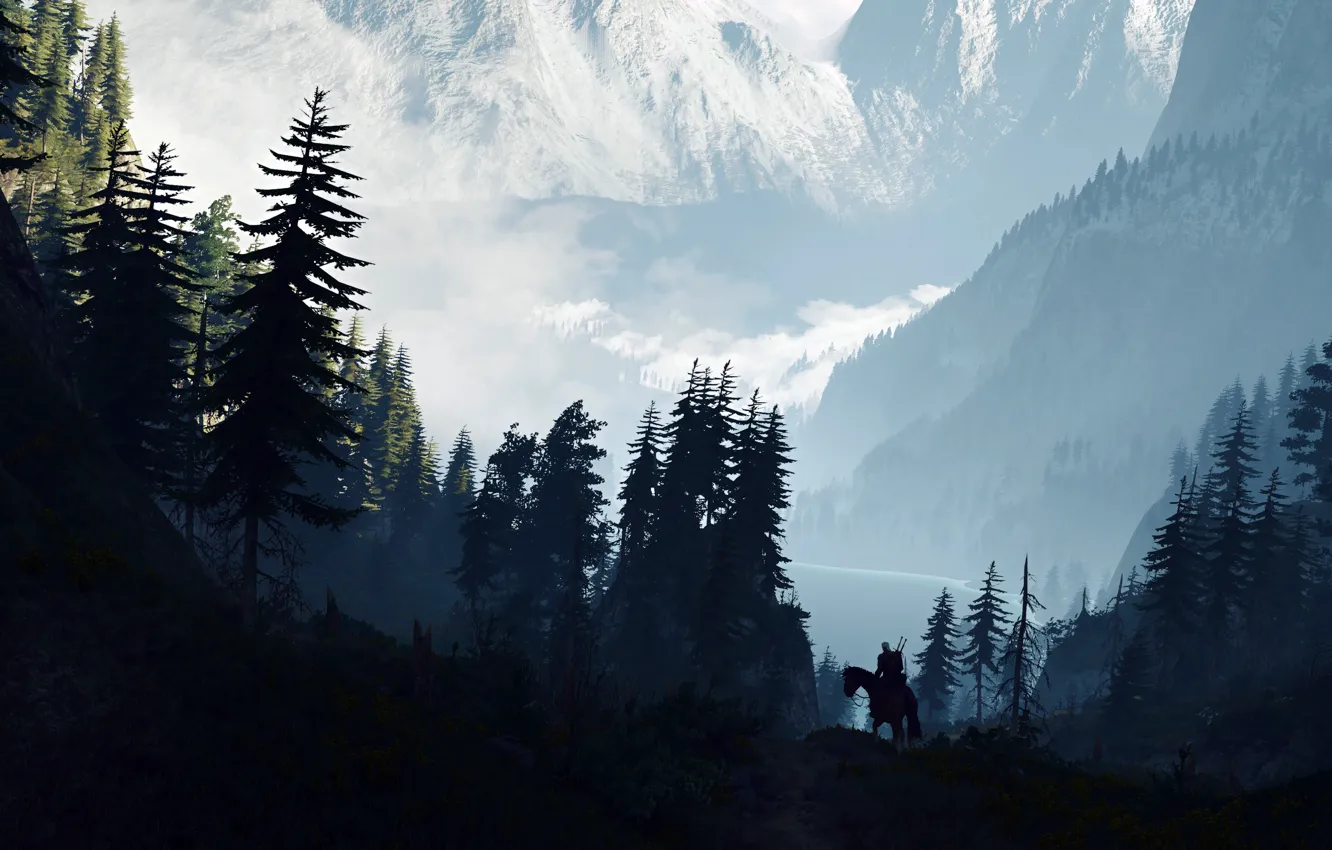 Photo wallpaper The Witcher, The Witcher 3, Geralt