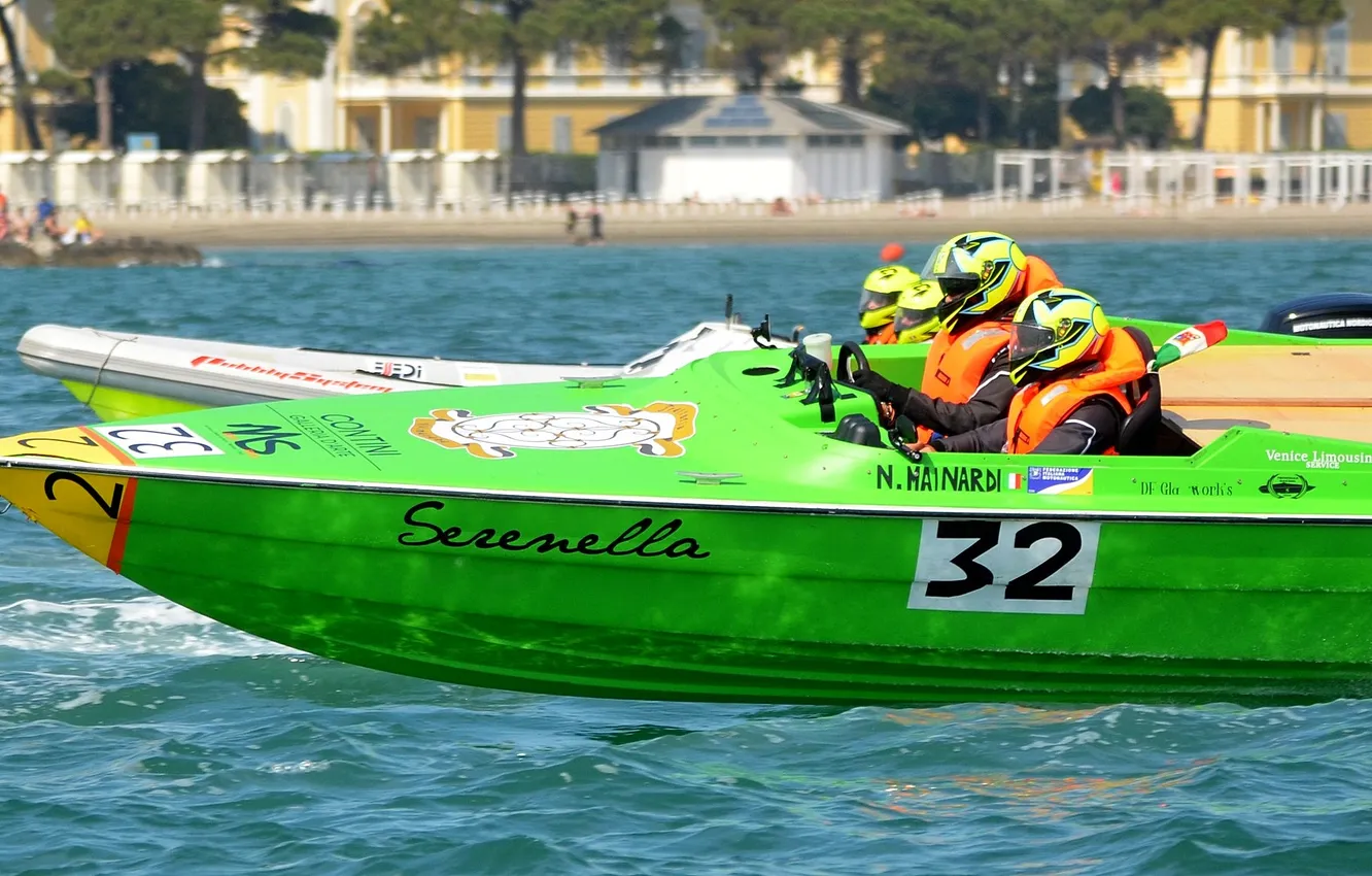 Photo wallpaper race, boat, speed