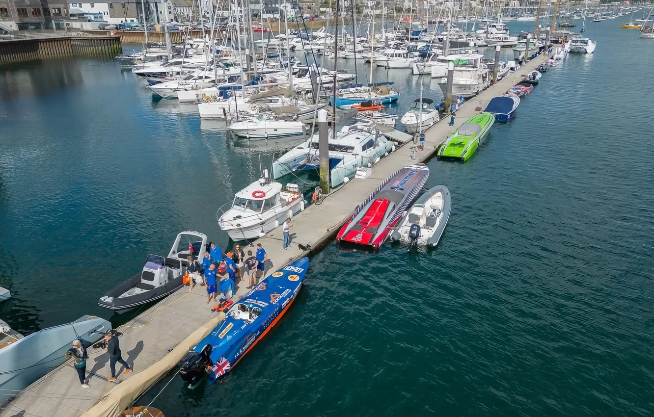 Photo wallpaper race, boat, speed