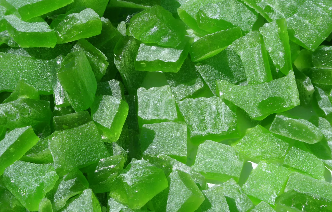 Photo wallpaper green, marmalade, piece