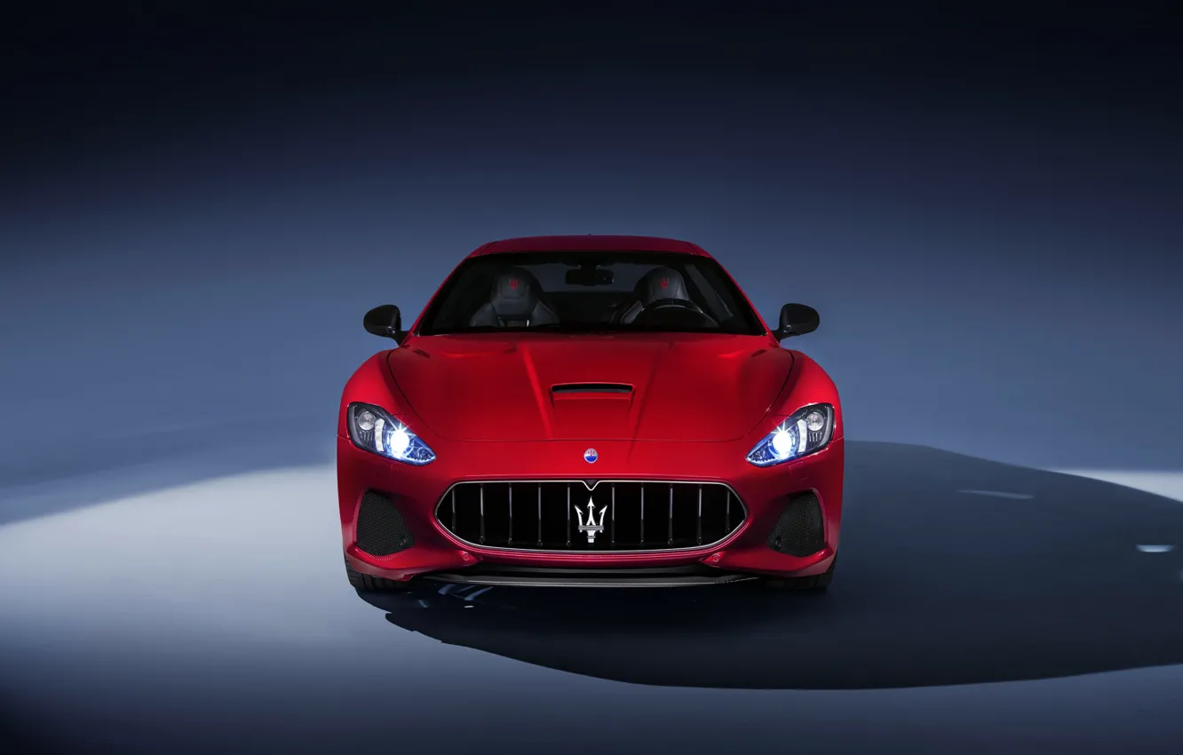 Photo wallpaper car, Maserati, red, Maserati Granturismo