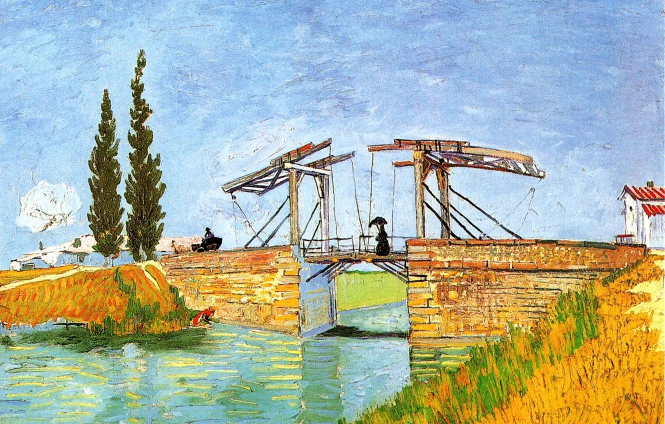 Photo wallpaper Vincent van Gogh, Bridge at Arles 2, The Langlois