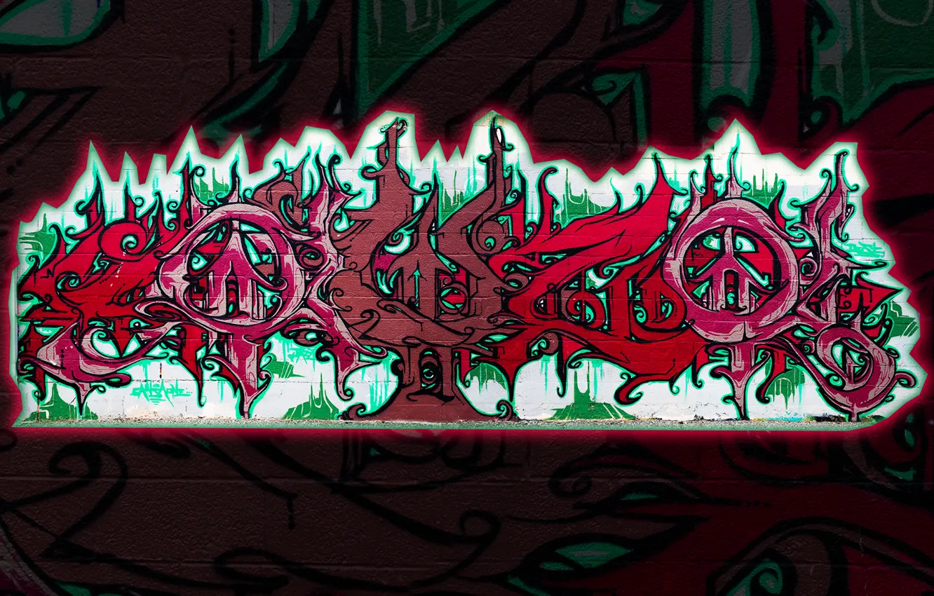 Photo wallpaper graffiti, art, paint