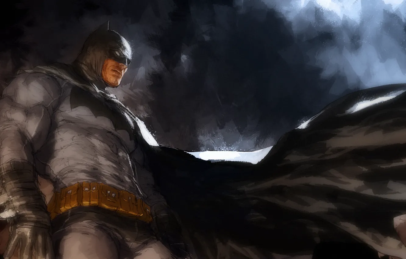 Photo wallpaper batman, the dark knight, costume, art, DC Comics