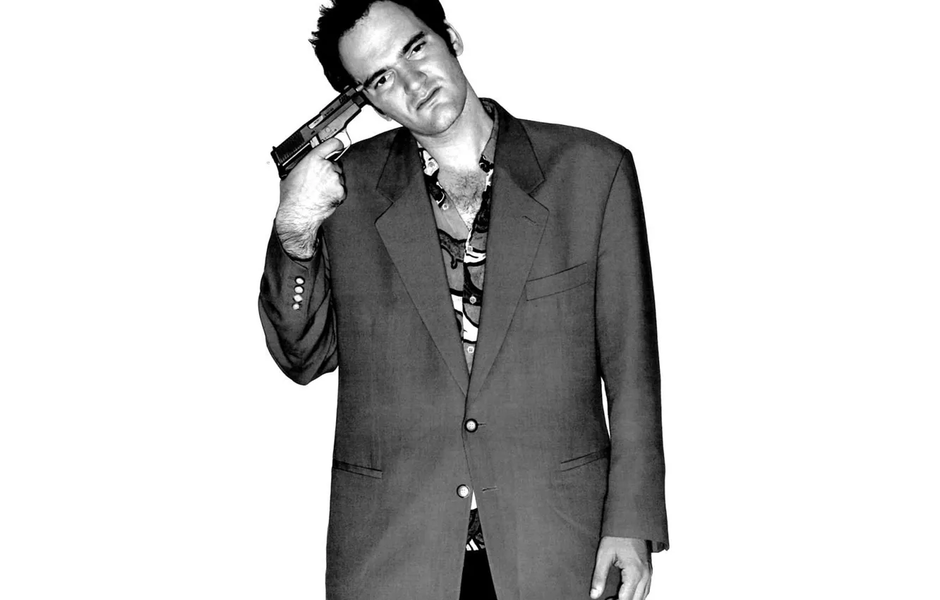 Photo wallpaper look, gun, background, actor, Quentin Tarantino, Quentin Tarantino, Director