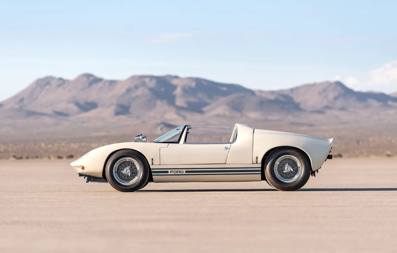 Photo wallpaper Roadster, side view, 1965, Ford GT40, Prototype (GT108)