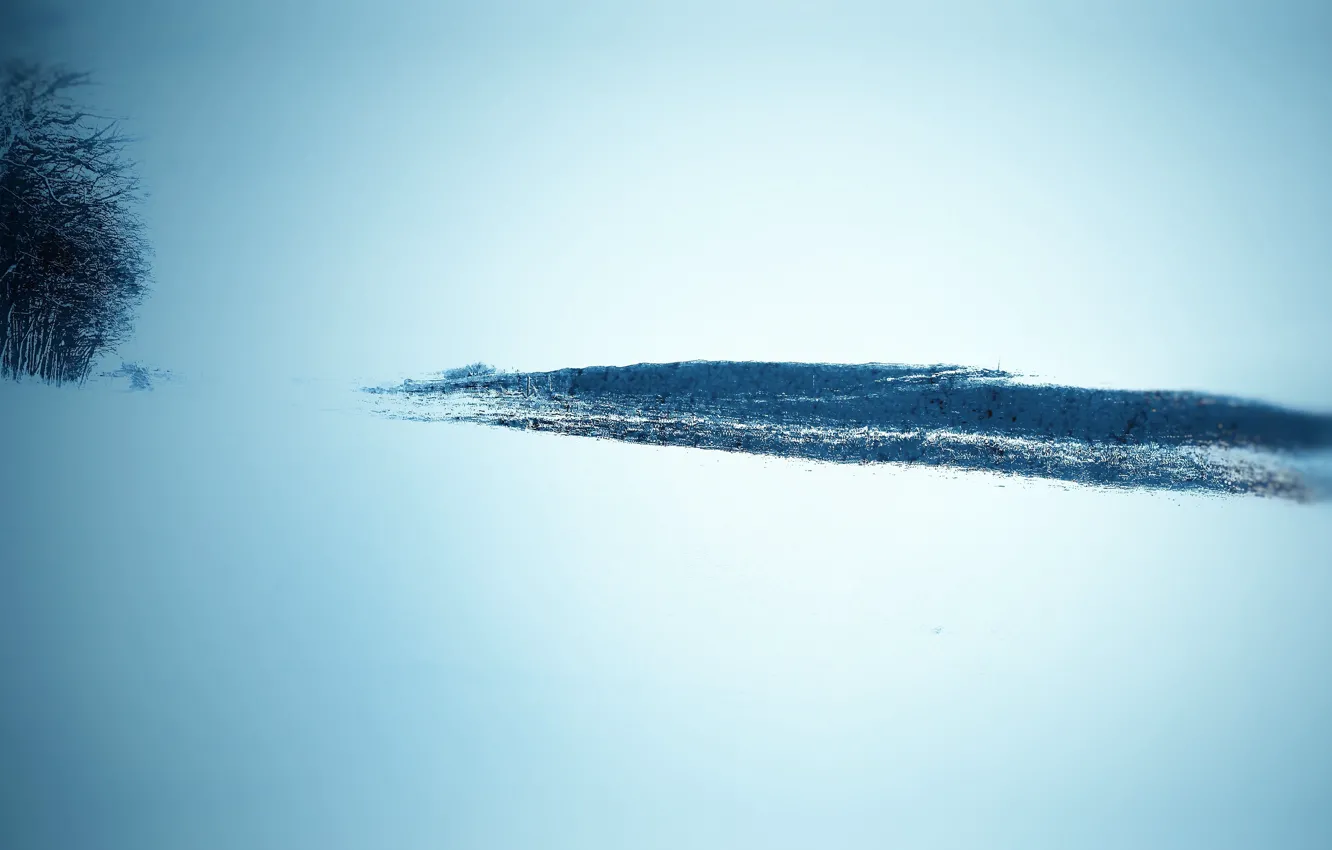 Photo wallpaper winter, snow, nature