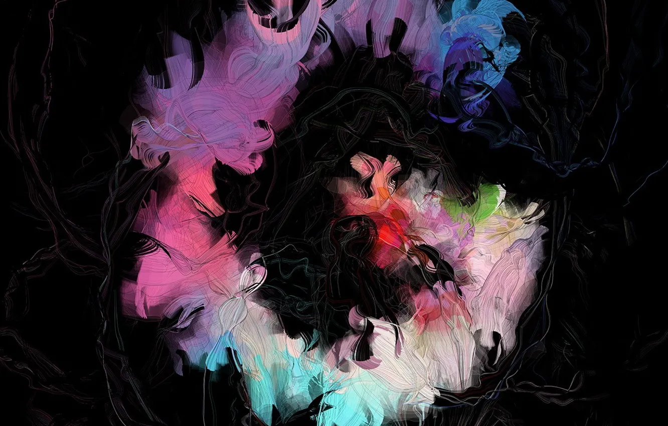 Photo wallpaper black, color, divorce