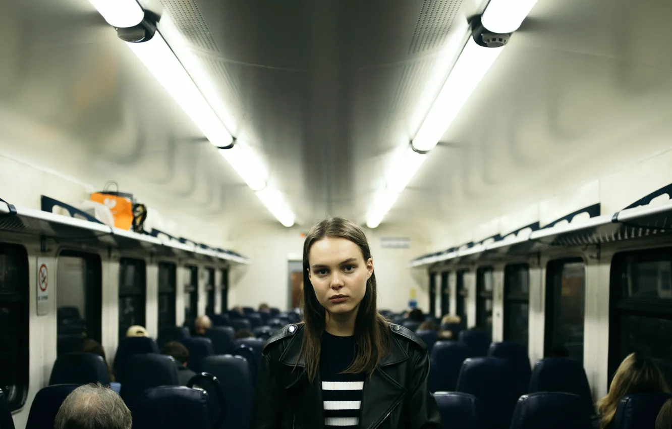 Photo wallpaper girl, the car, passengers, Artur Bashirov