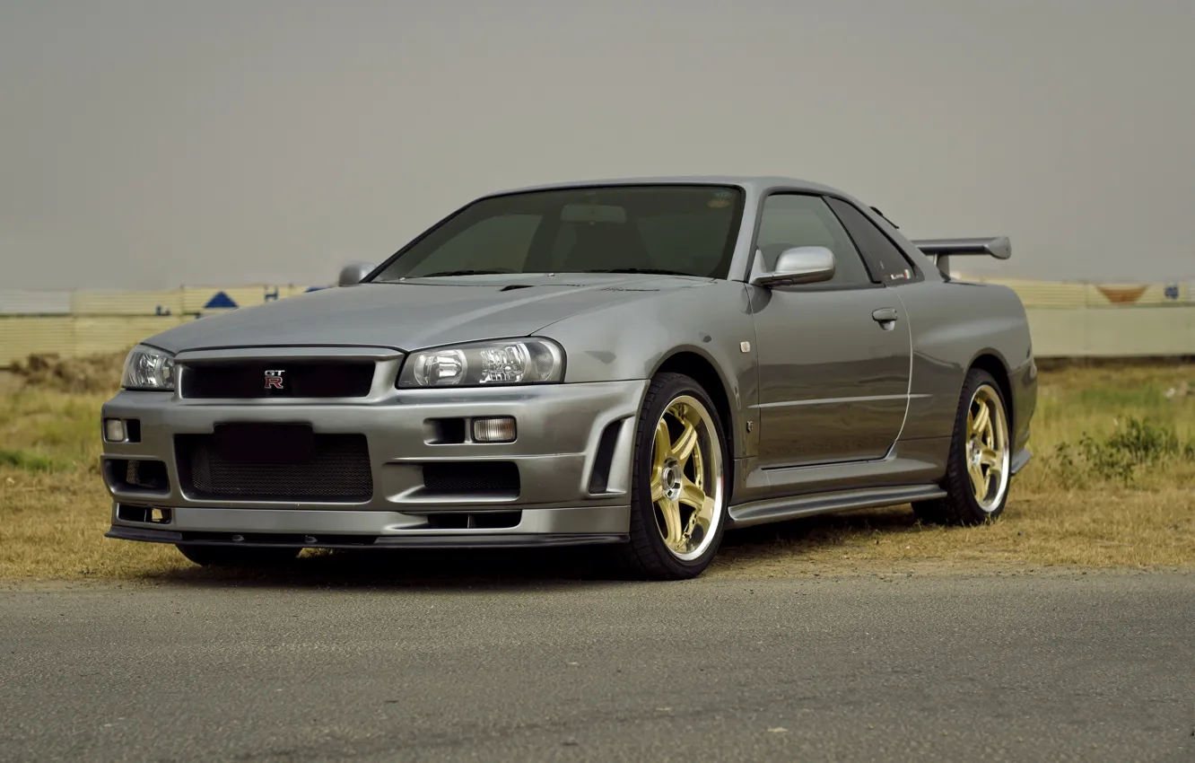 Photo wallpaper Nissan, skyline, gtr, r34, v-spec