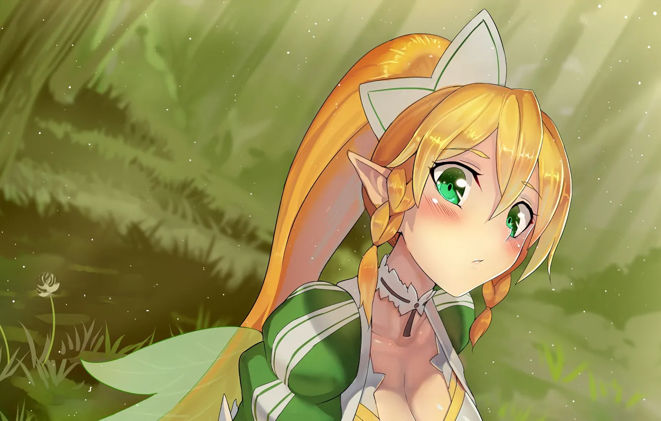 Photo wallpaper anime, fairy, japanese, Sword Art Online, SAO, bishojo, light novel, Leafa