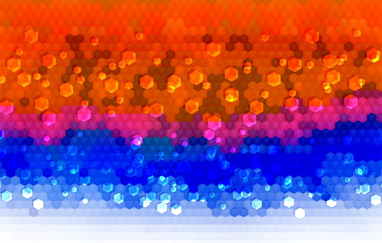 Photo wallpaper mosaic, abstraction, colorful