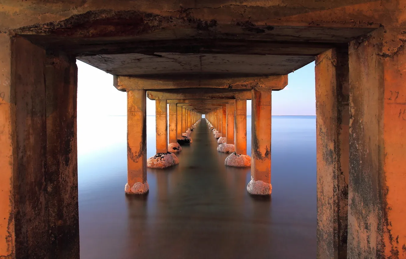 Wallpaper night, long exposure, Dromana pier for mobile and desktop ...