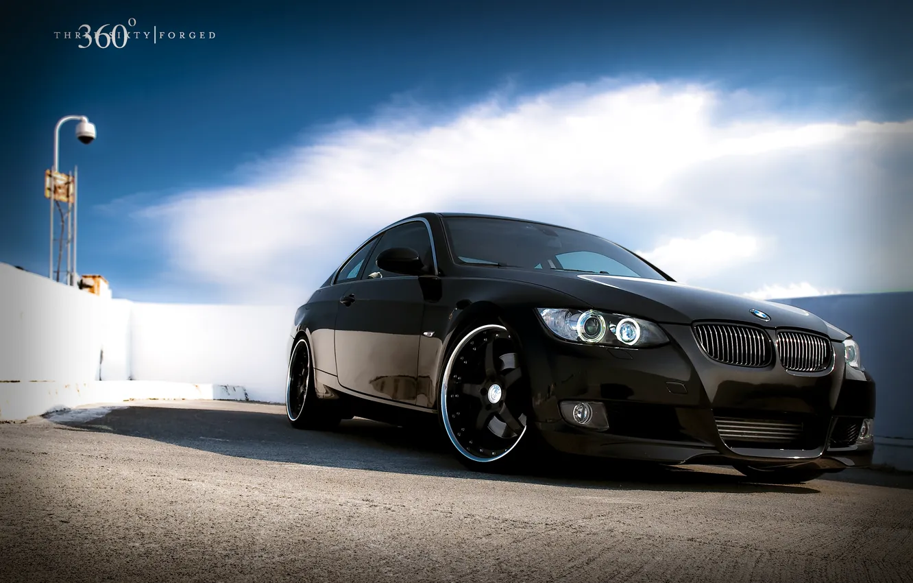Photo wallpaper the sky, clouds, Wallpaper, 360 forged, BMW 335i, Beha coupe