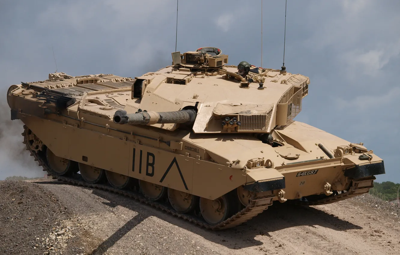 Photo wallpaper tank, Challenger, British, Challenger, the main battle tank of the land forces of great Britain