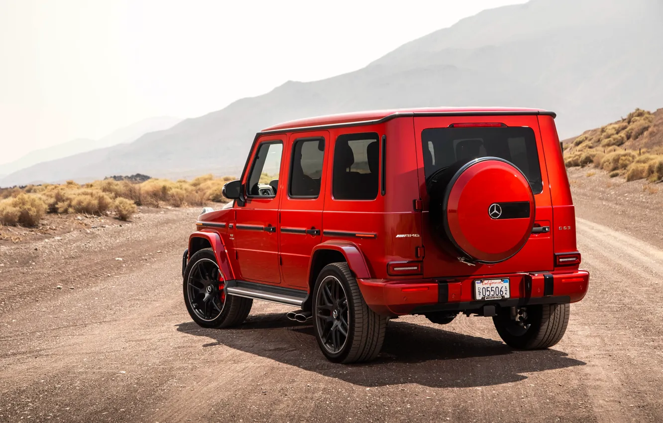 Photo wallpaper Mercedes-Benz, rear view, AMG, 2018, G-Class, Gelandewagen, G63