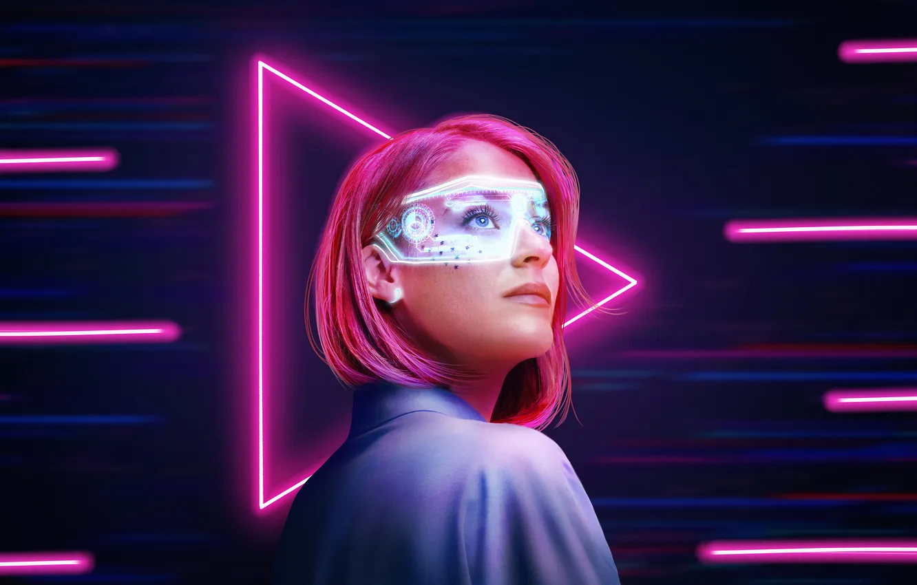 Photo wallpaper Concept, design, collage, metaverse