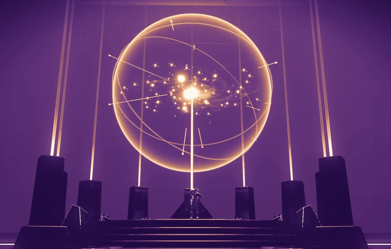 Photo wallpaper rays, structure, characters, computer game, No Man's Sky, Hello Games, space simulator, Video game