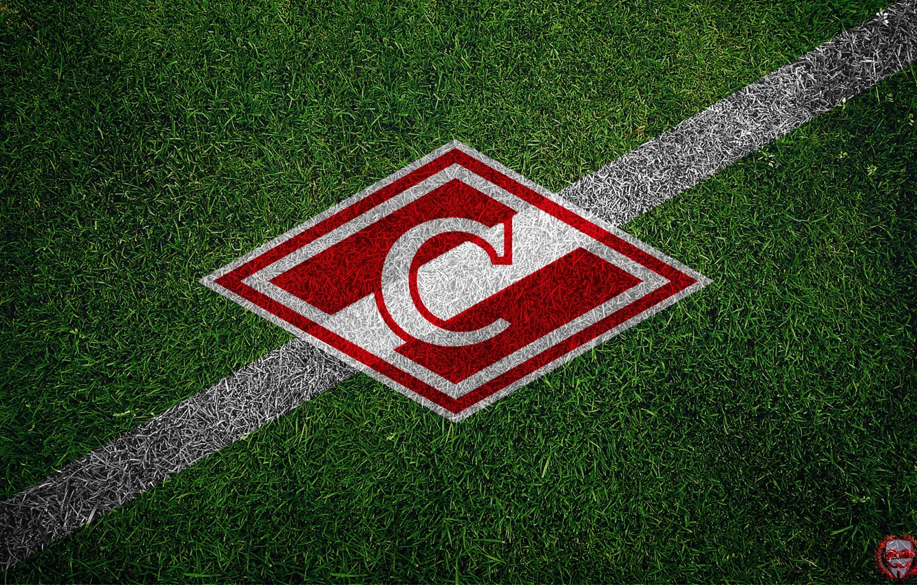 Photo wallpaper Grass, Sport, Logo, Football, Background, Top, Emblem, Russia