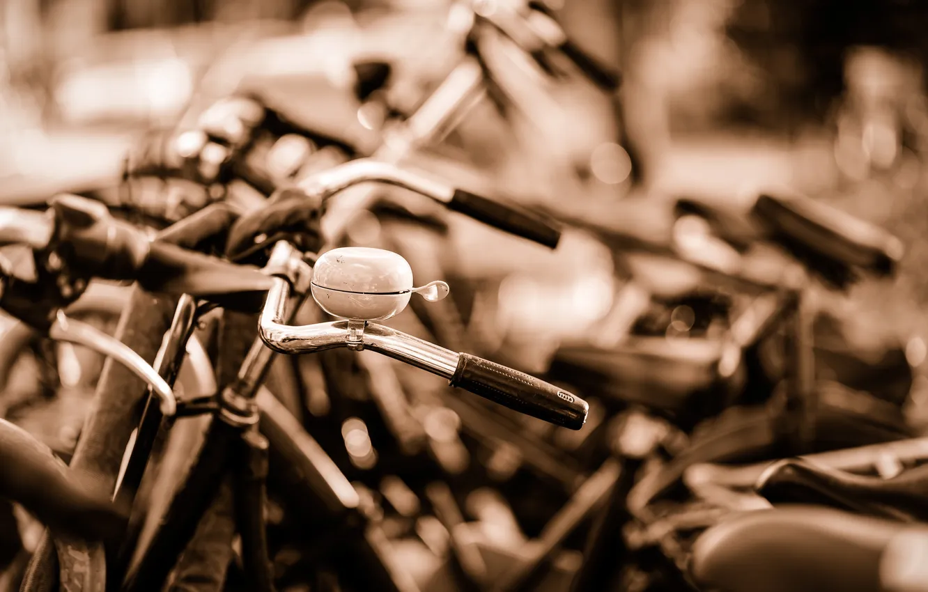 Photo wallpaper bike, the city, street