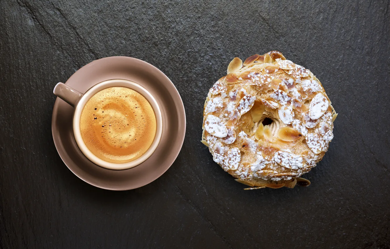 Photo wallpaper coffee, food, Cup, cakes