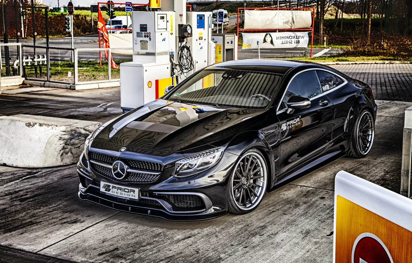 Photo wallpaper coupe, Mercedes-Benz, Mercedes, Coupe, Prior-Design, S-Class, C217