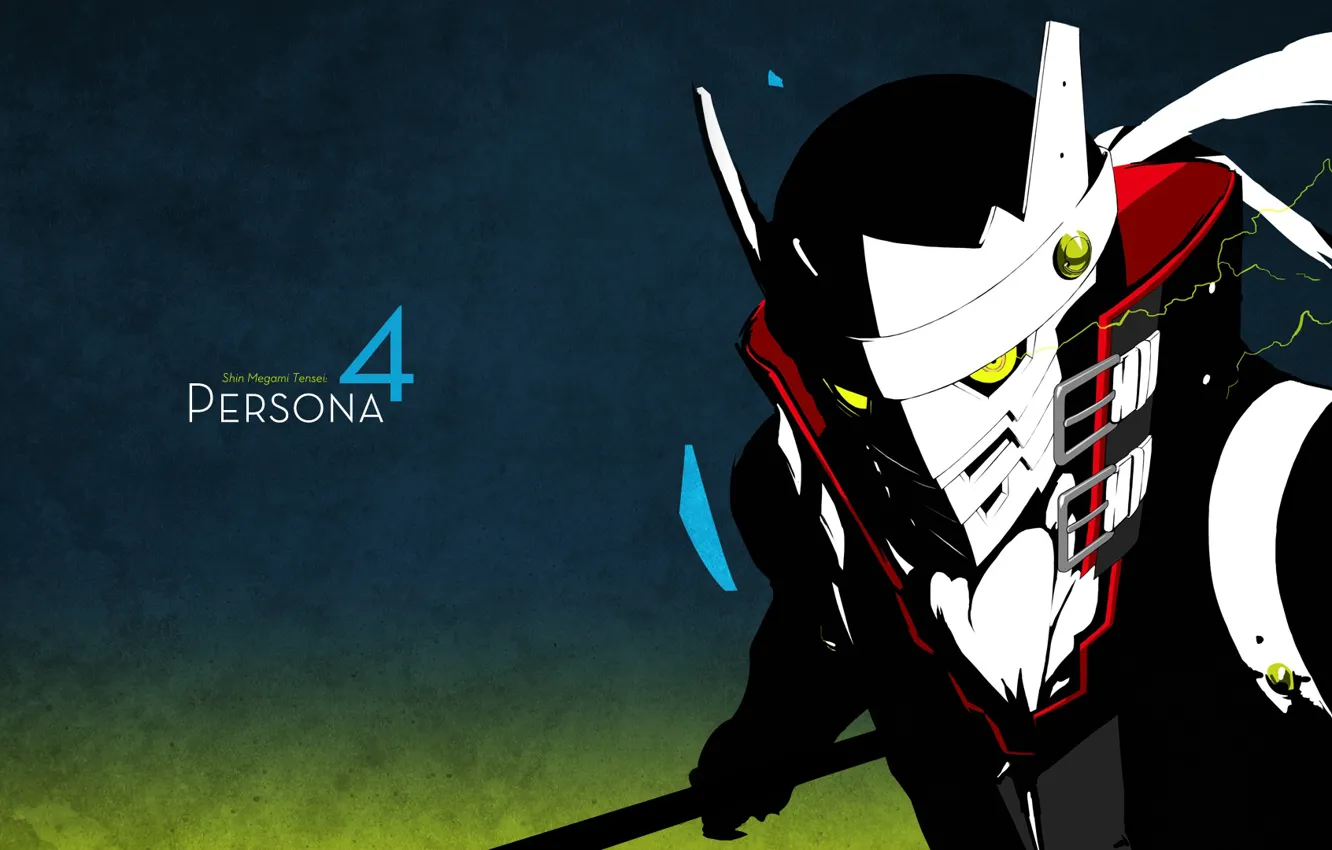 Photo wallpaper the game, anime, mask, art, Person 4, person