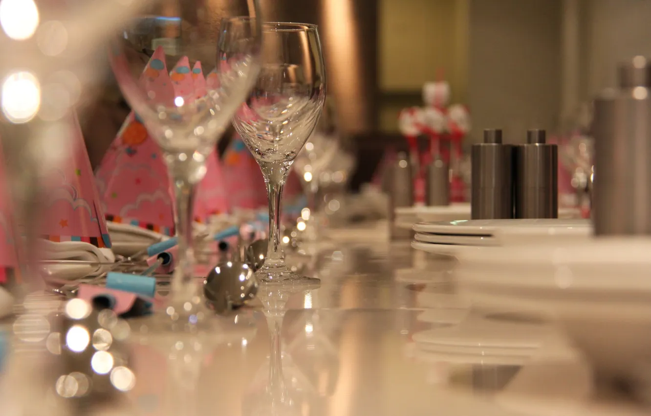 Photo wallpaper glass, glass, dishes