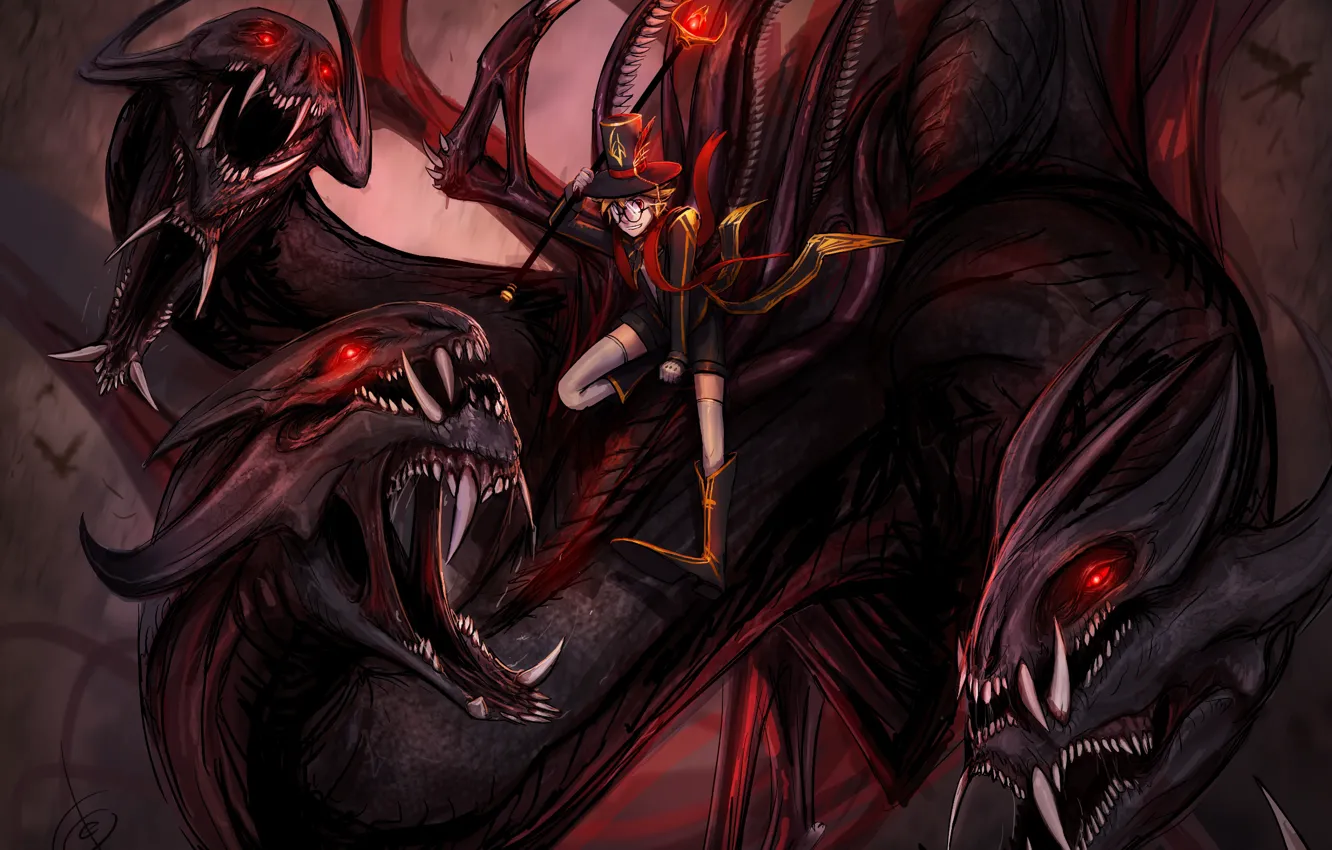 Photo wallpaper being, guy, Hydra