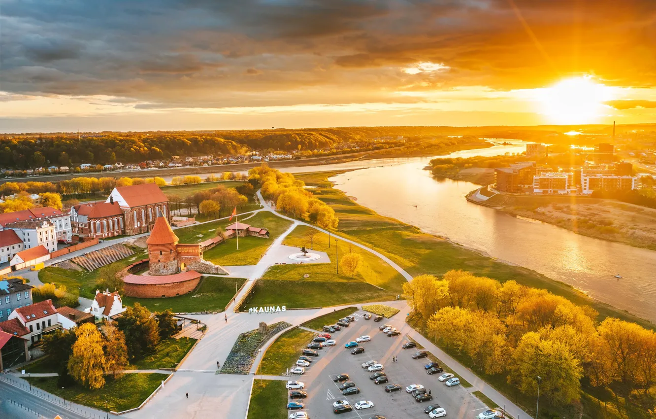 Photo wallpaper the city, Lithuania, Kaunas