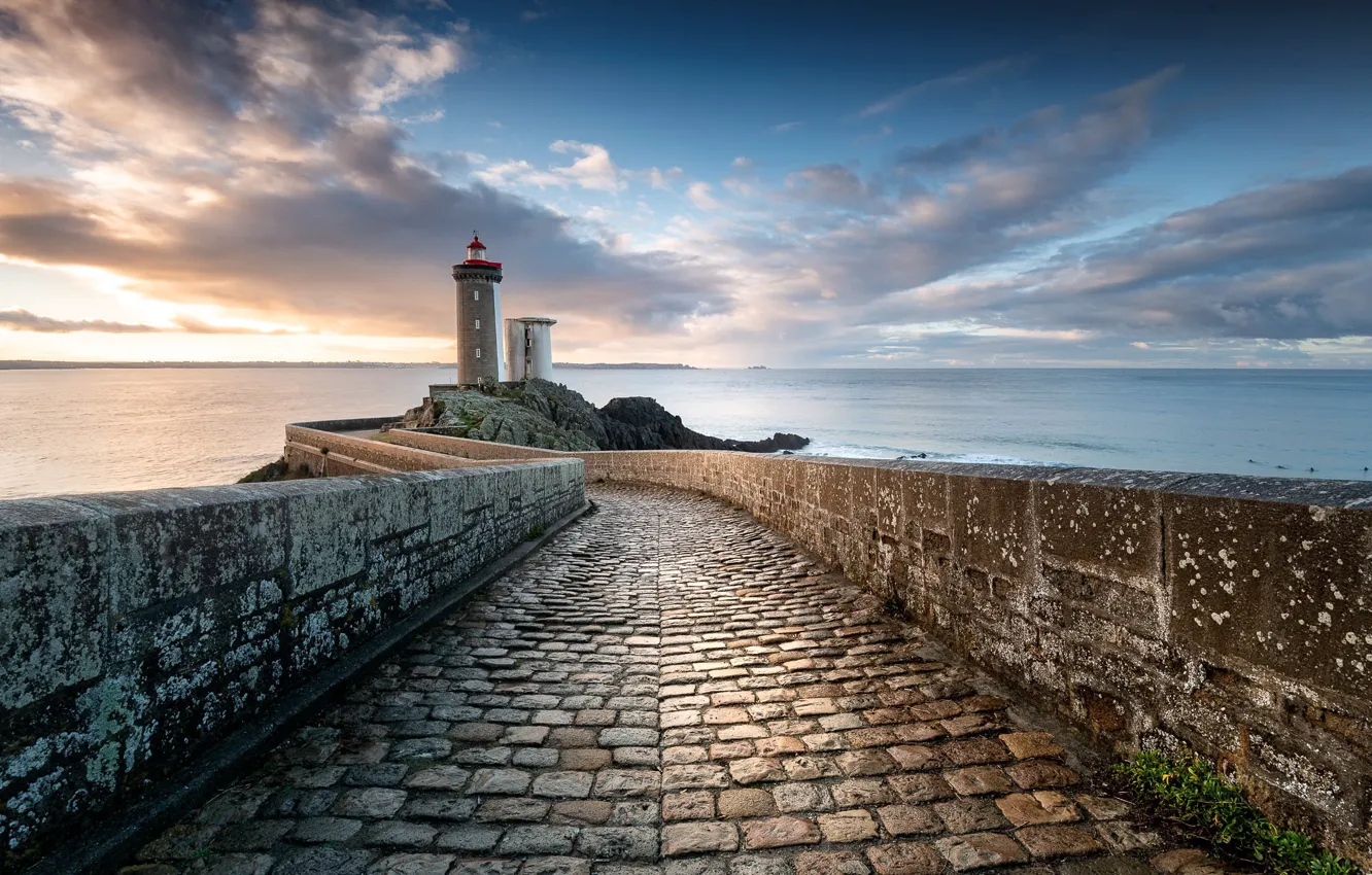 Photo wallpaper lighthouse, Bretagne, Jerez de Los Caballeros