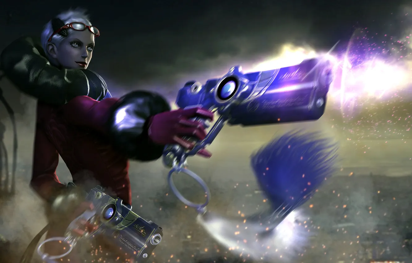 Photo wallpaper girl, gun, gun, bayonetta, witch, Platinum Games, Sega, Jeanne