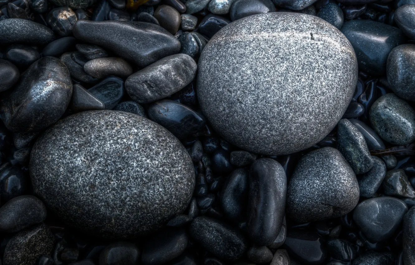 Photo wallpaper macro, stones, grey, stones