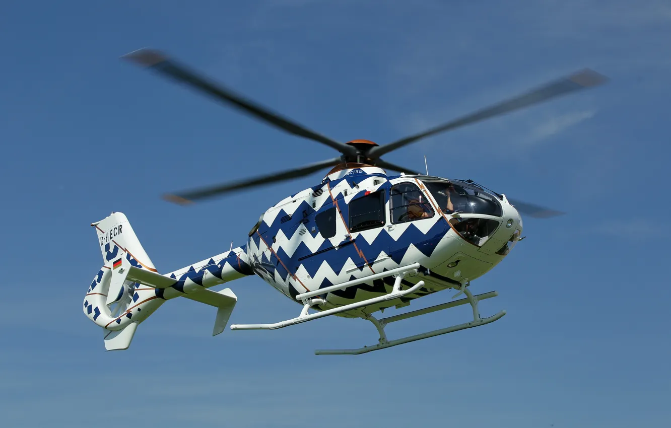 Photo wallpaper flight, helicopter, eurocopter, EC 135