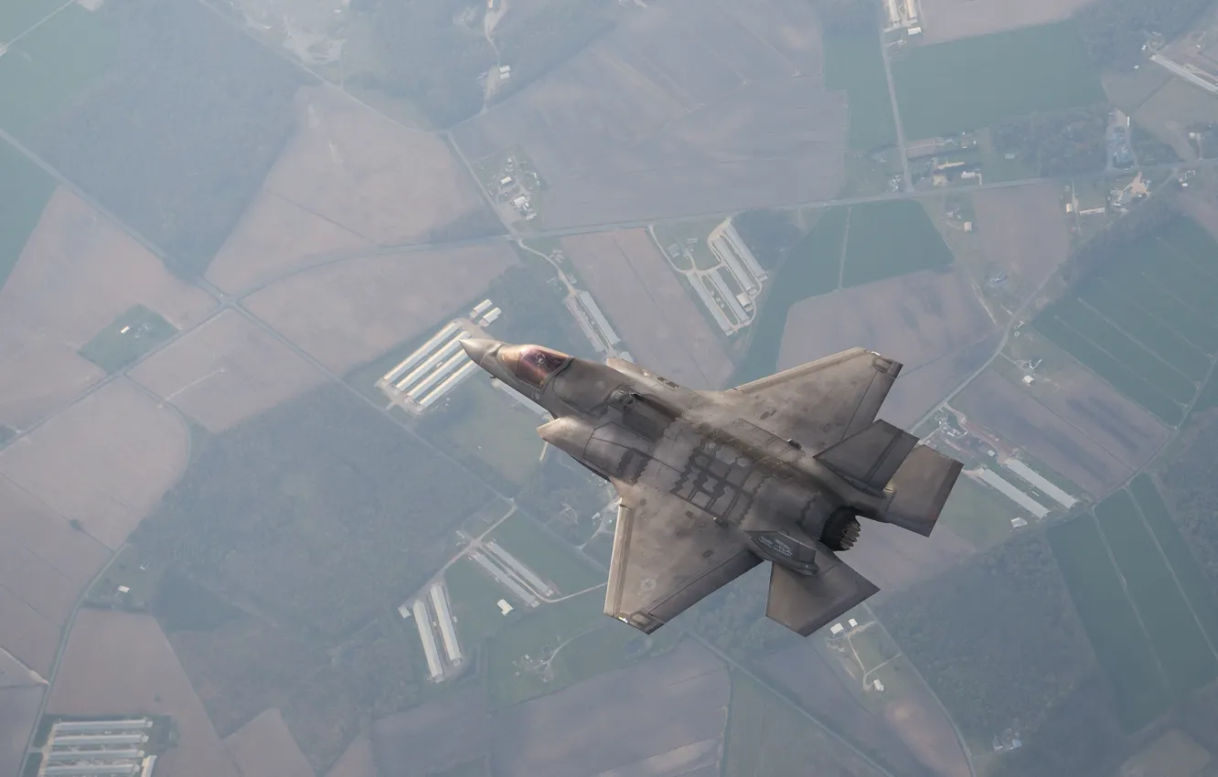 Photo wallpaper Lightning II, F-35, Lockheed Martin
