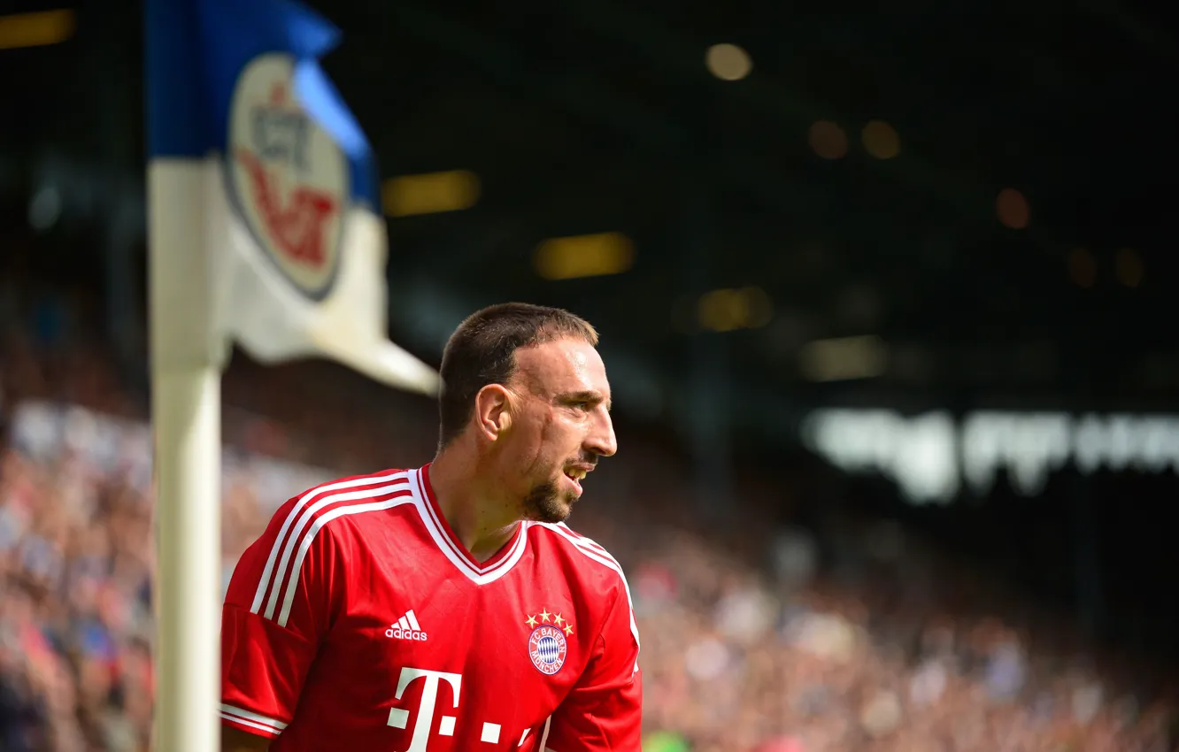 Photo wallpaper football, France, Bayern, player, Adidas, Franck Ribery, Franck Ribery, Bayern Sports