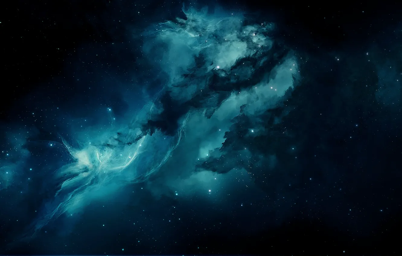 Photo wallpaper space, stars, nebula, the universe, galaxy