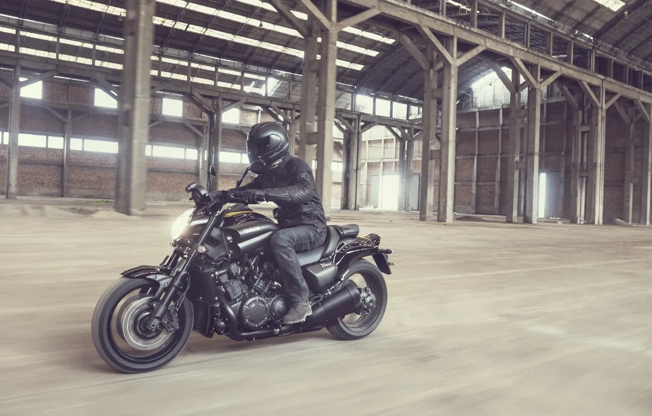 Photo wallpaper Muscle, Yamaha, moto, 2016, VMaX, musclebike