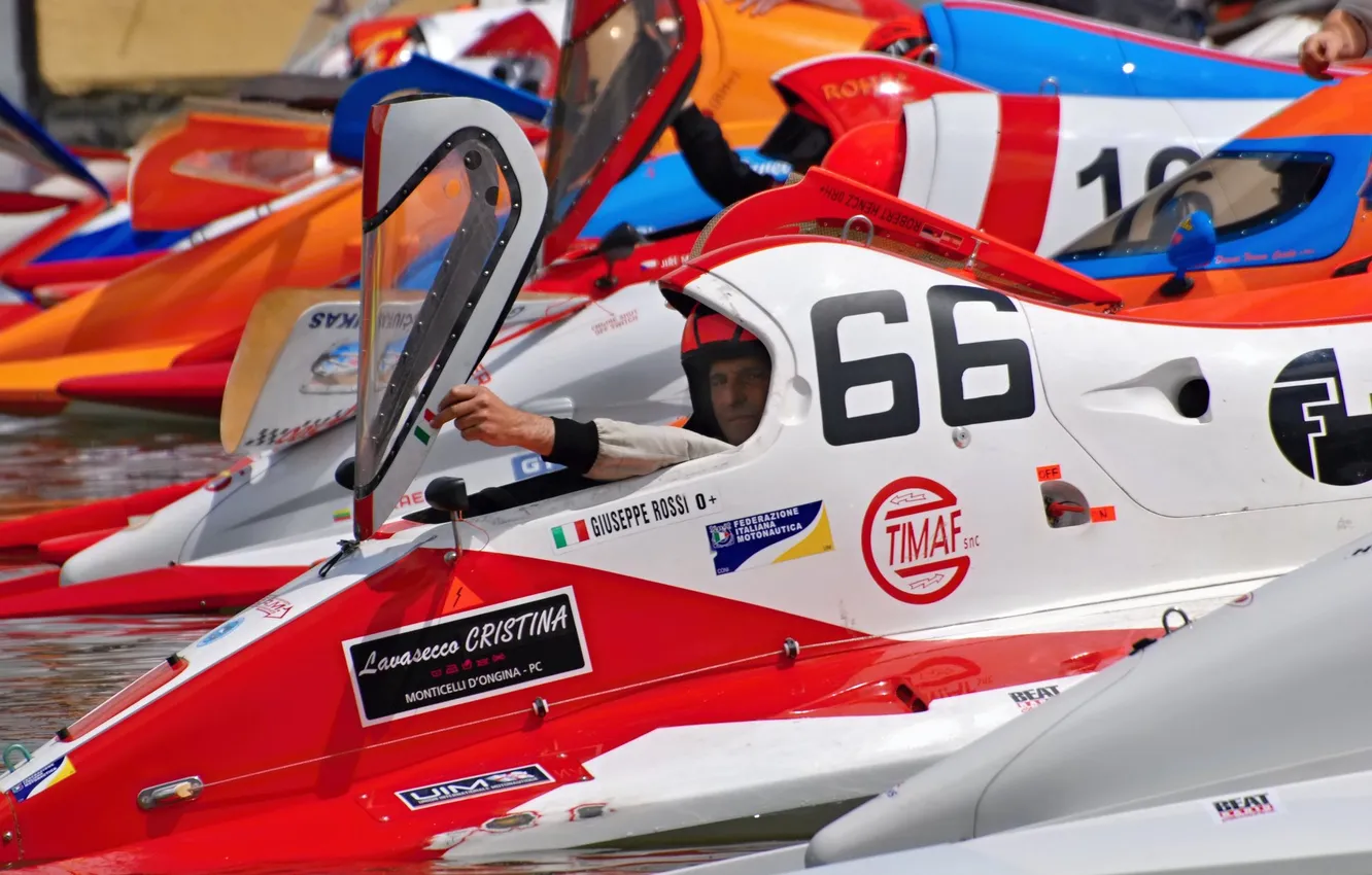 Photo wallpaper race, boat, speed