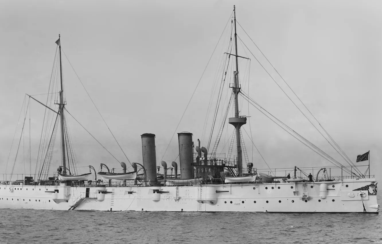 Photo wallpaper Armored cruiser, US NAVY, C-9, USS Montgomery