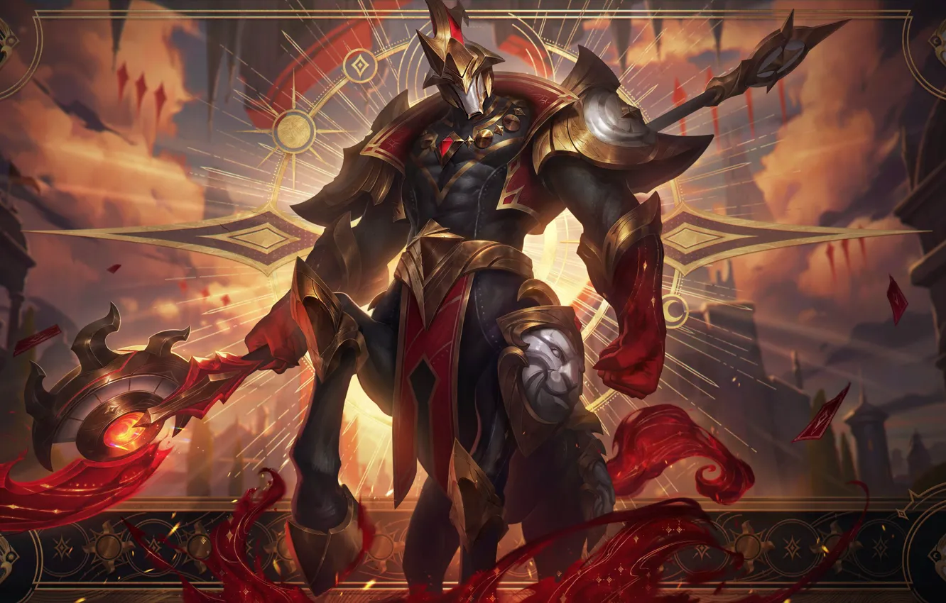 Photo wallpaper weapons, power, magic, the game, game, rays of light, characters, hooves