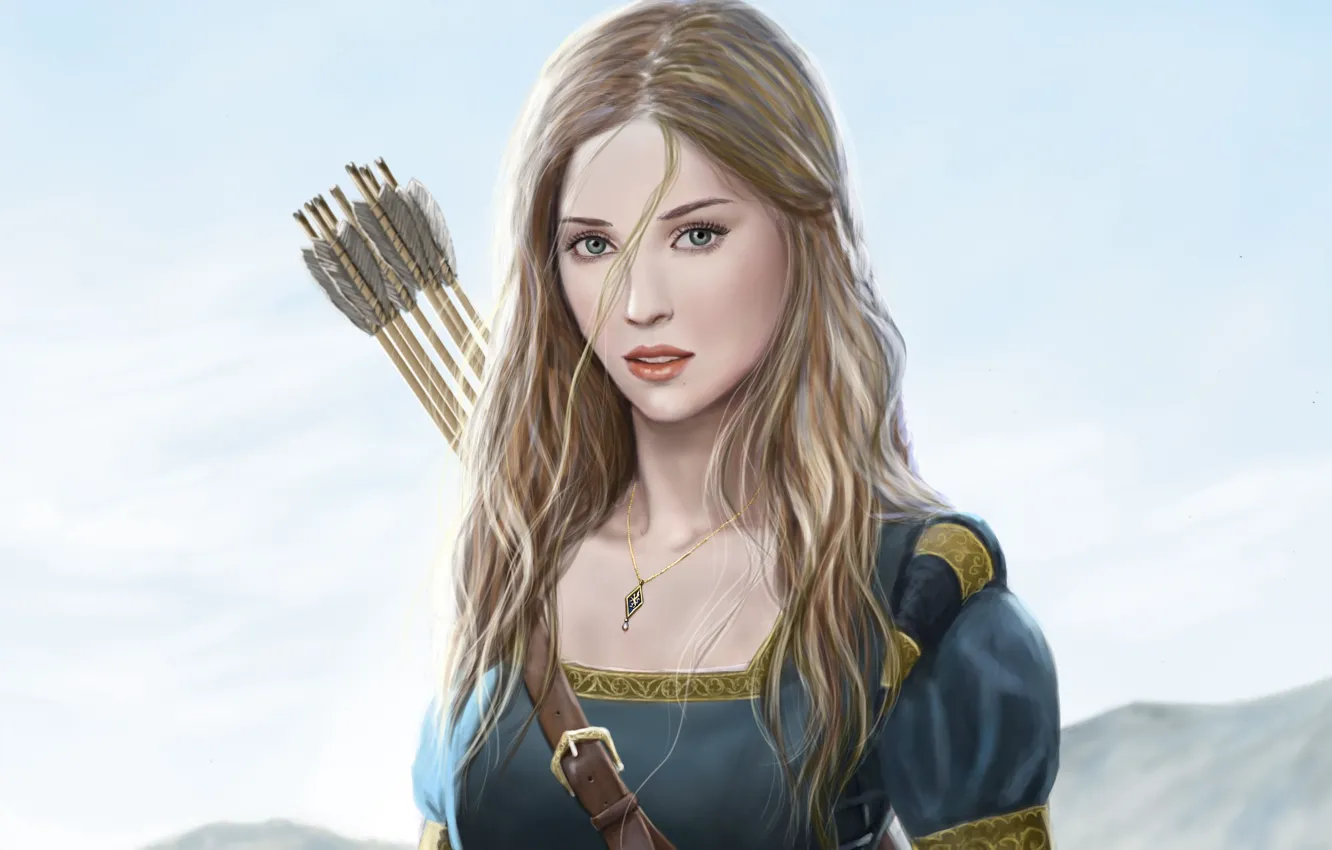 Photo wallpaper girl, arrows, Sofia, Harbinger Chronicles