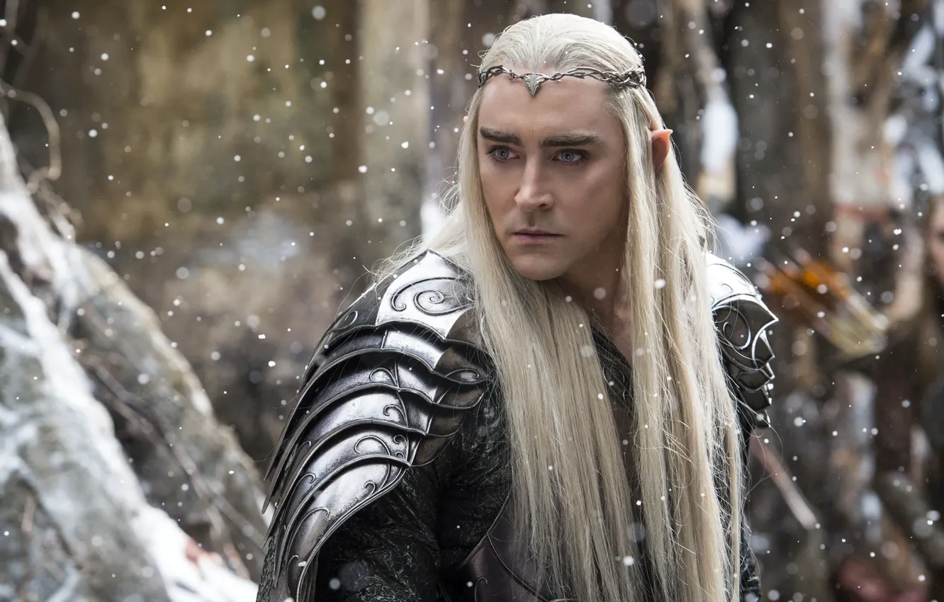 Photo wallpaper wallpaper, fantasy, armor, winter, snow, man, movie, hair