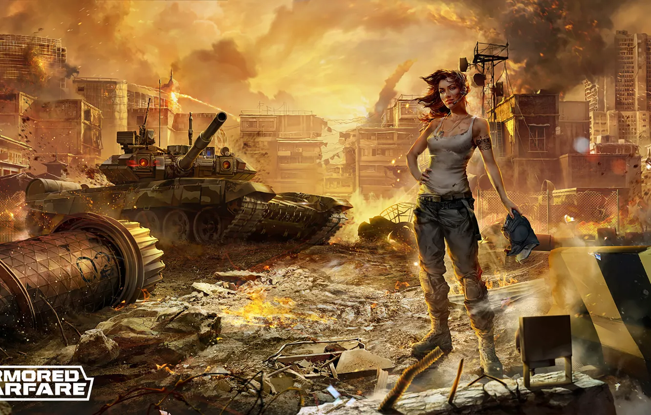 Photo wallpaper games, art, Armored Warfare