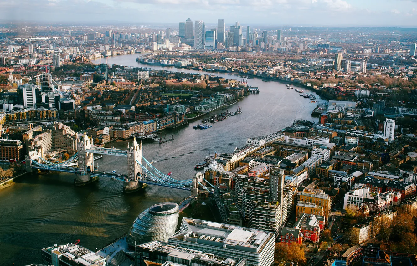 Photo wallpaper London, UK, Thames, London, Great Britain