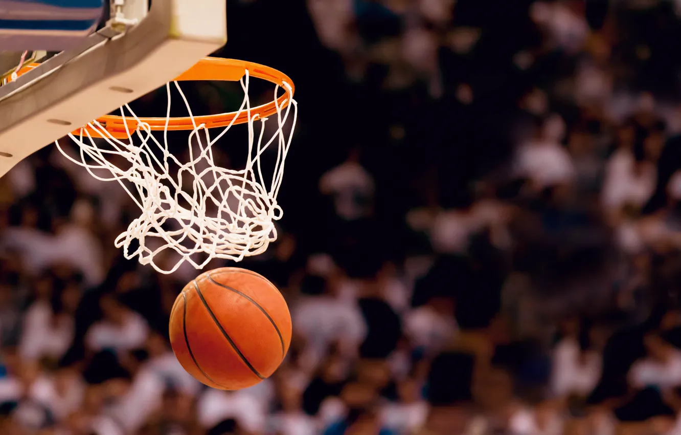 Photo wallpaper basket, sport, the game, blur, ring, shield, basketball, basketball