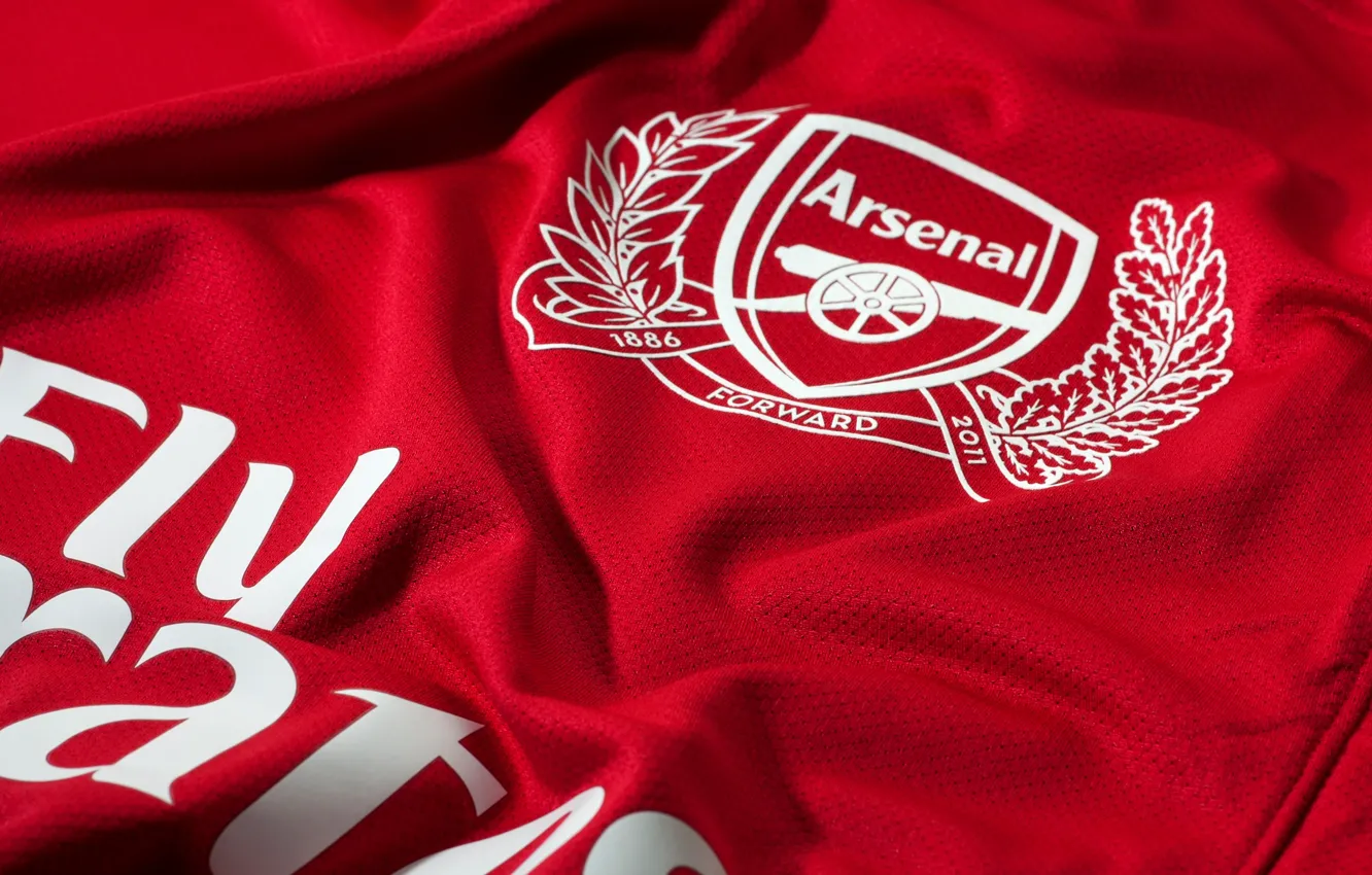 Photo wallpaper logo, football, Arsenal, shirt, Kit