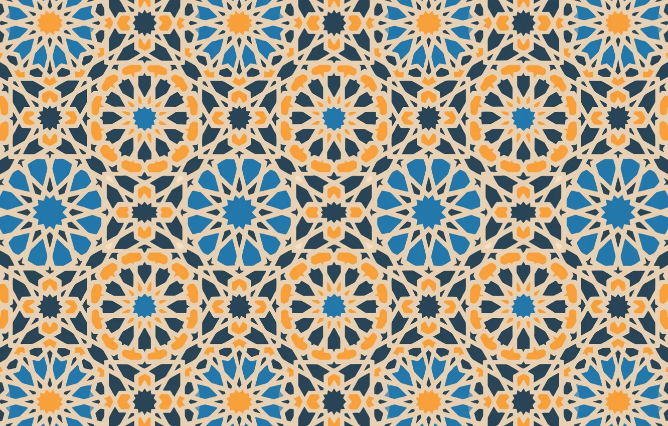 Photo wallpaper texture, geometry, islamic pattern