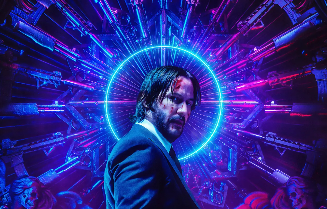 Photo wallpaper Keanu Reeves, Keanu Reeves, Parabellum, John Wick, John Wick, 2019, John Wick 3, John Wick …