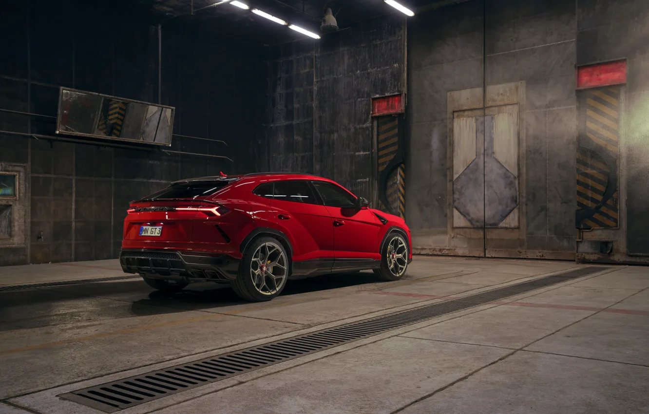 Photo wallpaper Lamborghini, crossover, Urus, Novitec, 2019